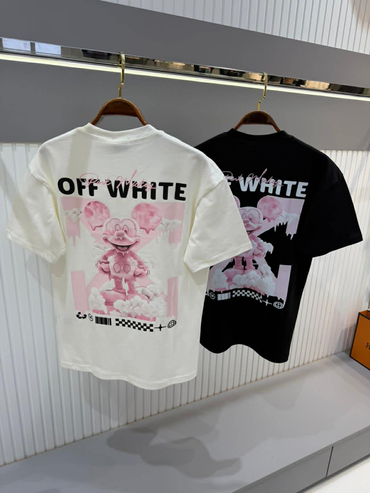 Off White - Pink Mickey T-Shirt